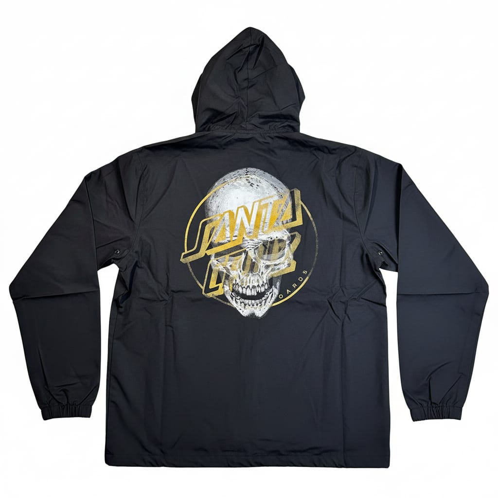Santa Cruz Deadpool Hooded Coaches Jacket Black - 50-50 Skate Shop