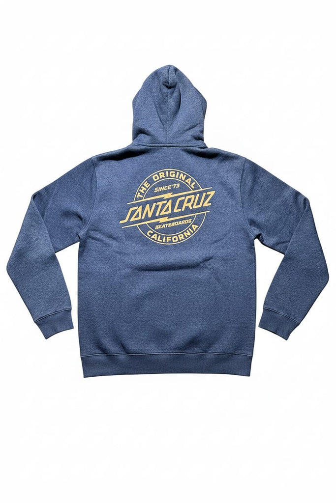 Santa Cruz Bolt Strip Pop Hoodie DE-Heather - 50-50 Skate Shop