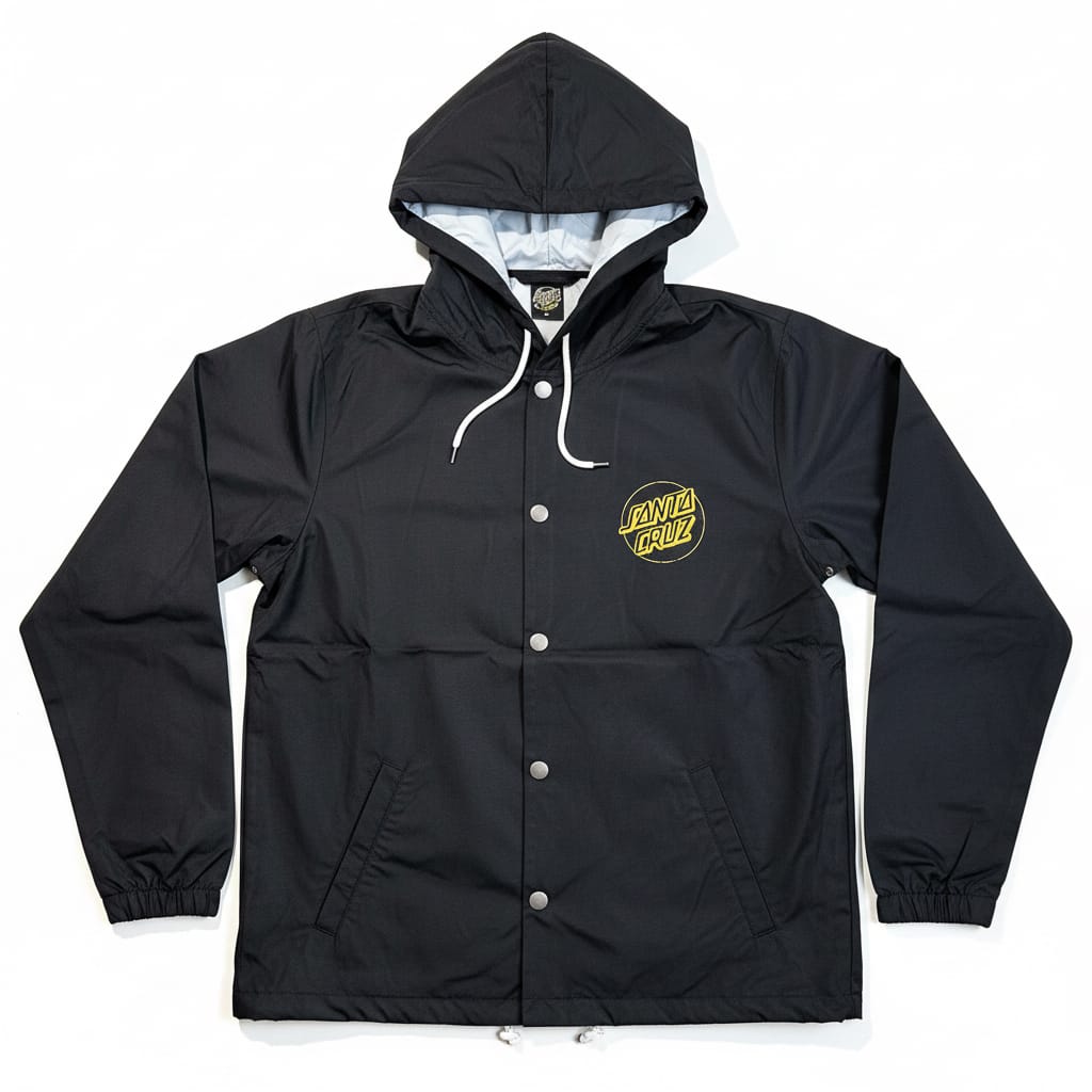 Santa Cruz Deadpool Hooded Coaches Jacket Black - 50-50 Skate Shop