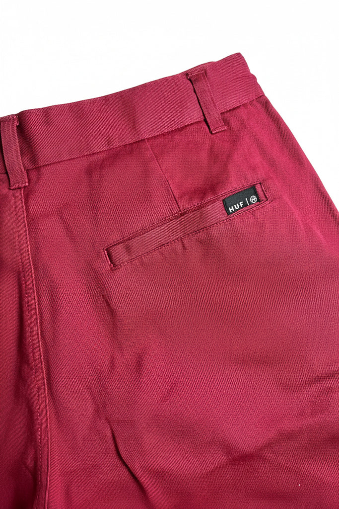 Huf Skate Steadfast Chino Pants Burgundy