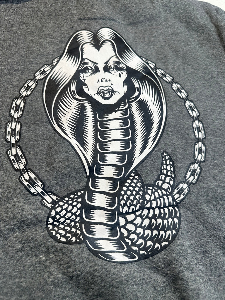 Santa Cruz Serpiente Pop Hoodie Grey Heather - 50-50 Skate Shop