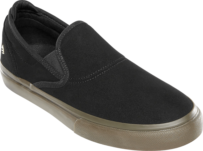 Emerica Skate Wino G6 Slip On Black Black Gum - 50-50 Skate Shop