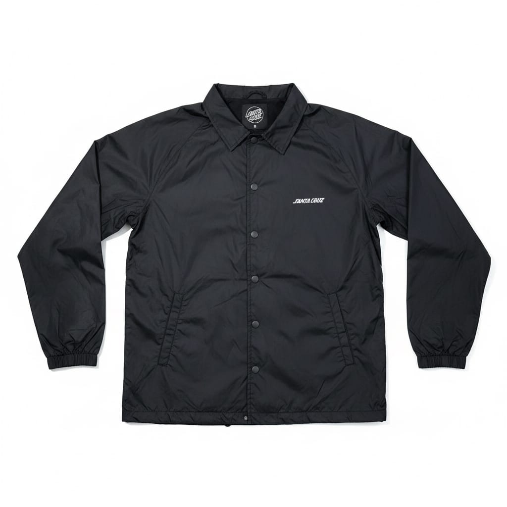 Santa Cruz Medusa Coach Spray Jacket Black - 50-50 Skate Shop