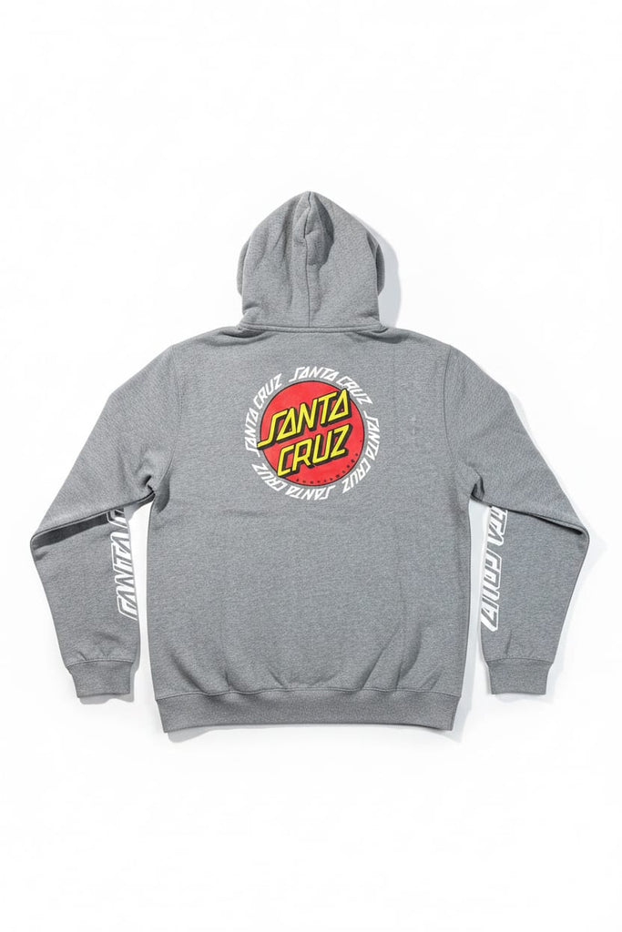 Santa Cruz Ringed Dot Pop Hoodie Grey Heather - 50-50 Skate Shop