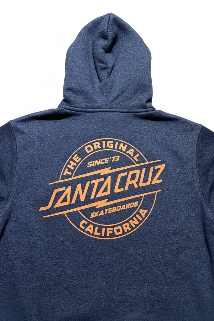 Santa Cruz Bolt Strip Pop Hoodie DE-Heather - 50-50 Skate Shop