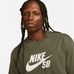 Nike SB Men's Logo Skate T-Shirt Medium Olive - 50-50 Skate Shop