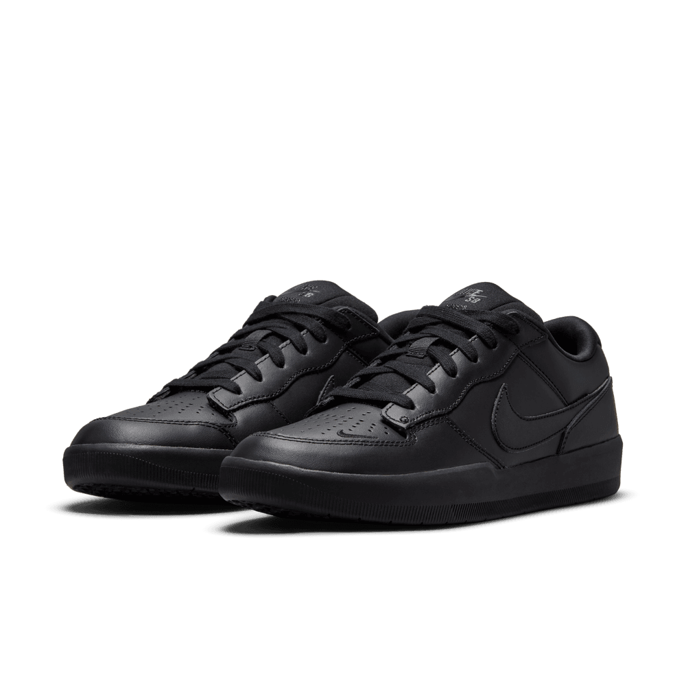 Nike SB Force 58 Premium Leather Black Black - 50-50 Skate Shop