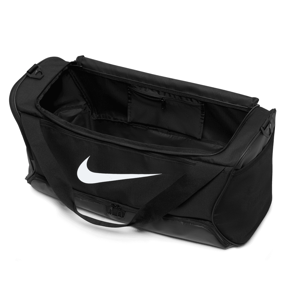 Nike Brasilia 9.5 Training Duffel Bag 60L Black Black White - 50-50 Skate Shop