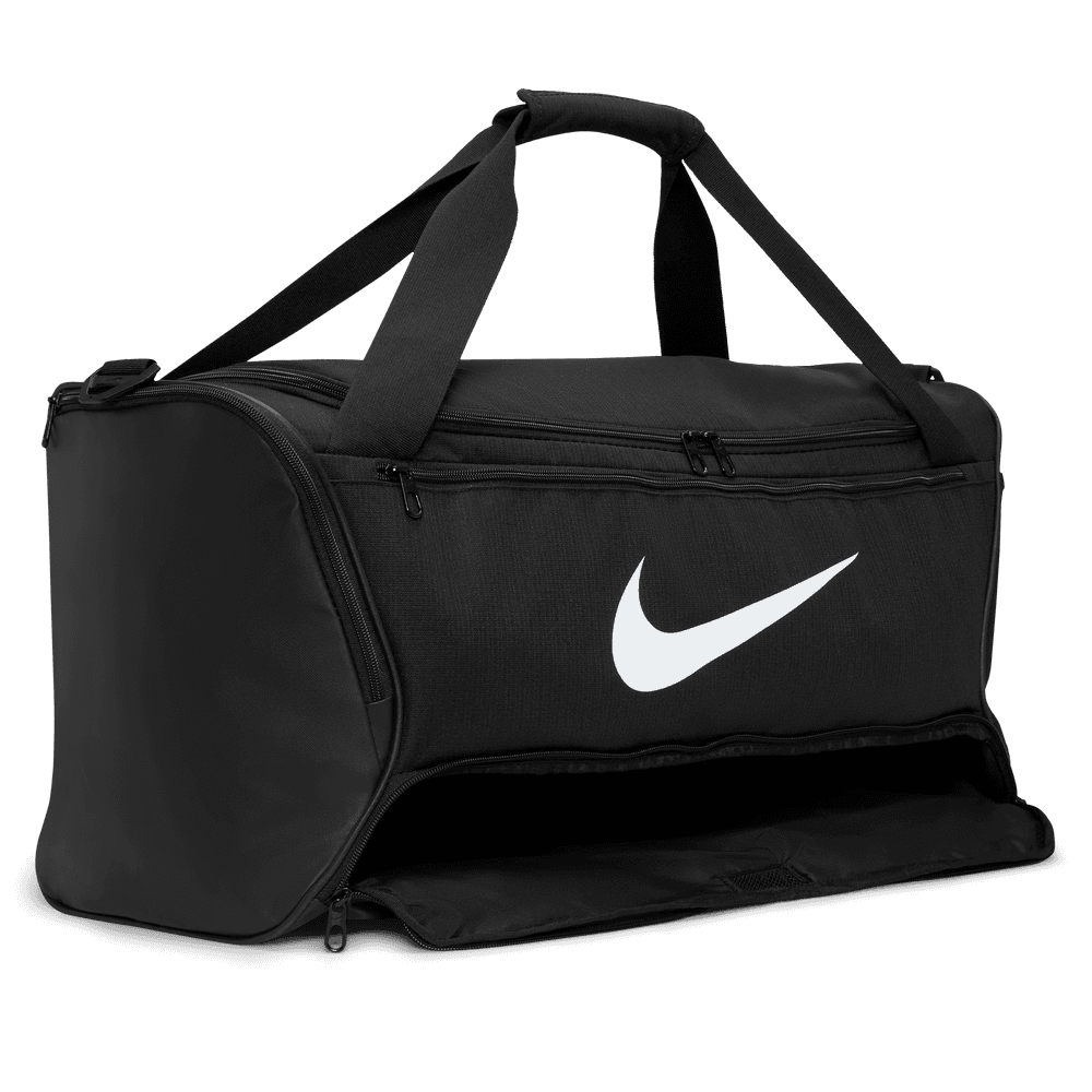 Nike Brasilia 9.5 Training Duffel Bag 60L Black Black White - 50-50 Skate Shop
