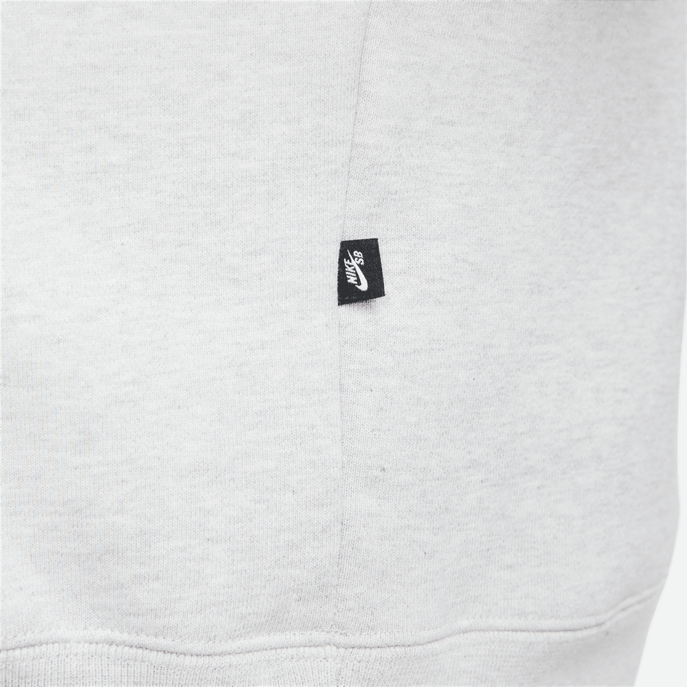 Nike SB Fleece Skate Hoodie Grey Heather White - 50-50 Skate Shop