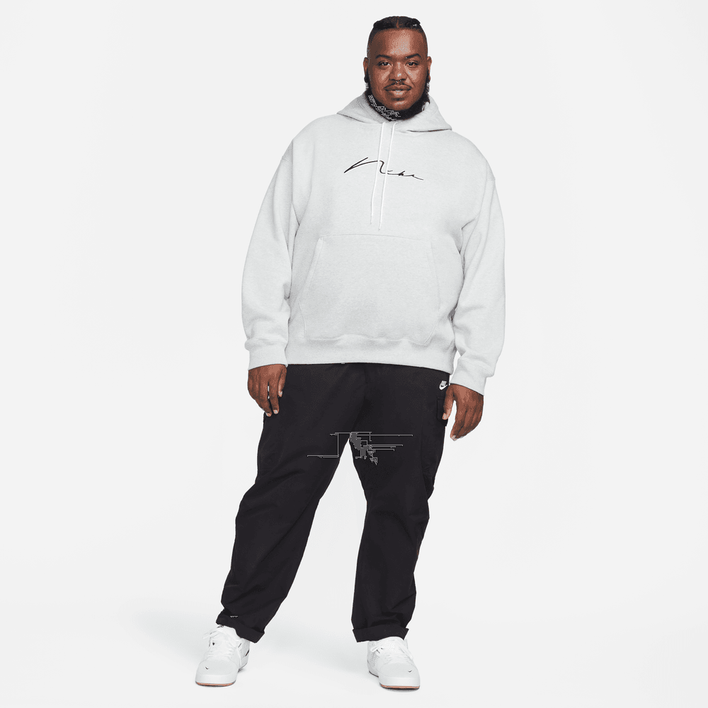 Nike SB Fleece Skate Hoodie Grey Heather White - 50-50 Skate Shop