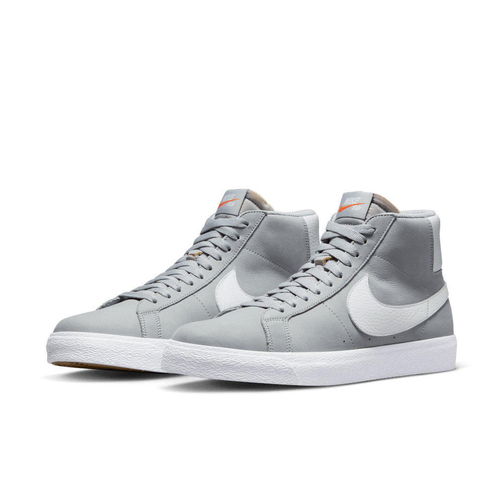 Nike SB Zoom Blazer Mid Wolf Grey White Wolf Grey - 50-50 Skate Shop