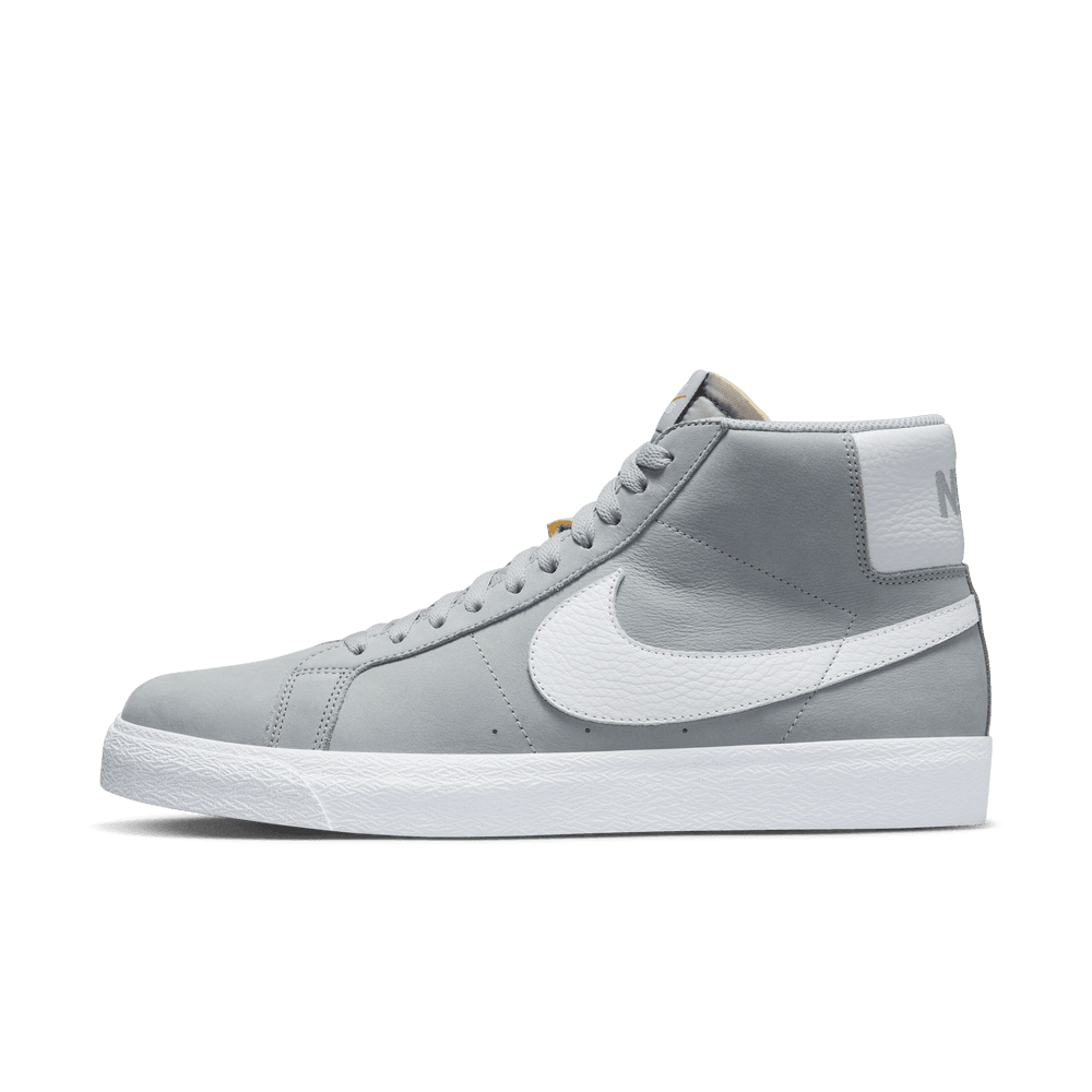 Nike SB Zoom Blazer Mid Wolf Grey White Wolf Grey - 50-50 Skate Shop