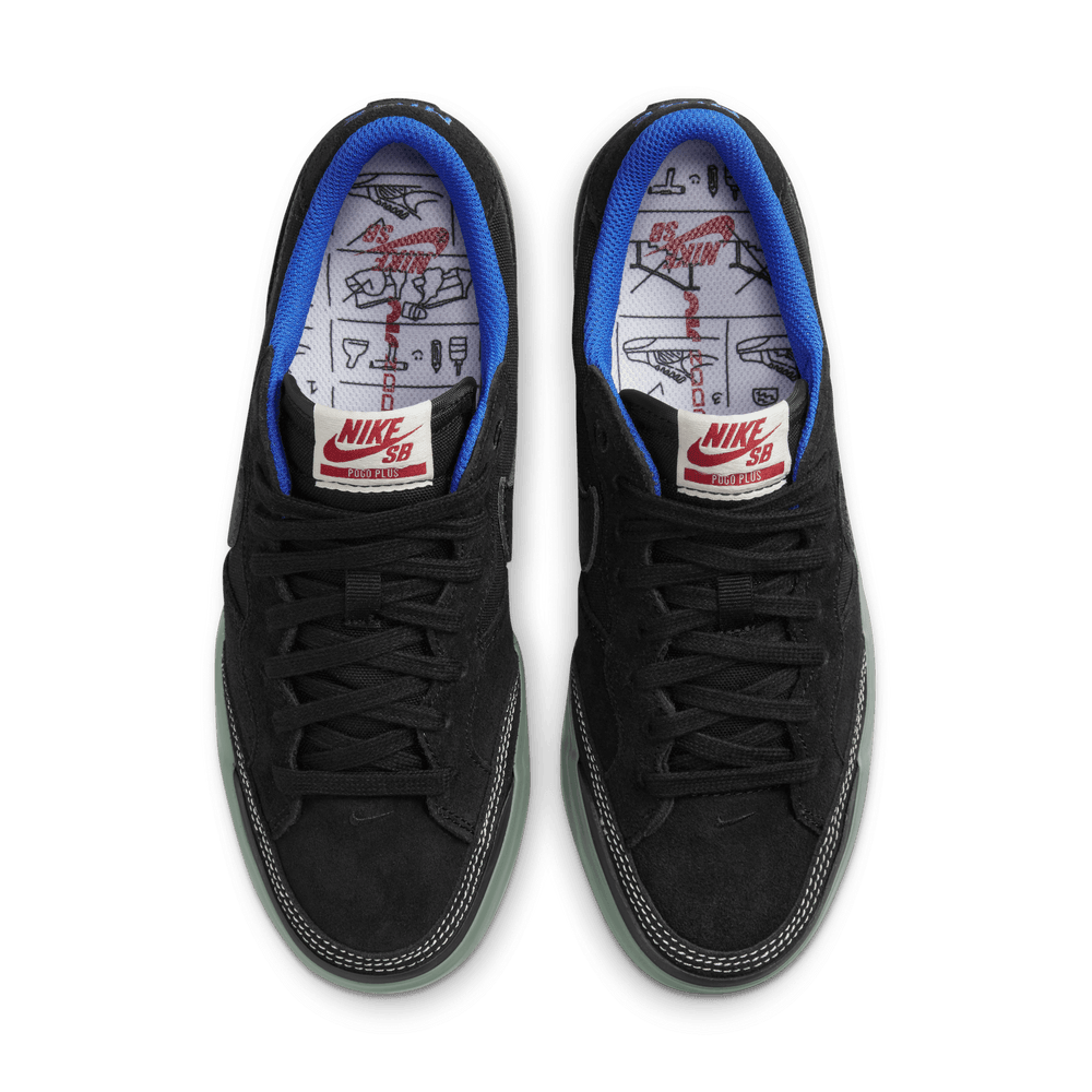 Nike SB Zoom Pogo Plus Premium Black Black Hyper Royal Gum Light Brown - 50-50 Skate Shop