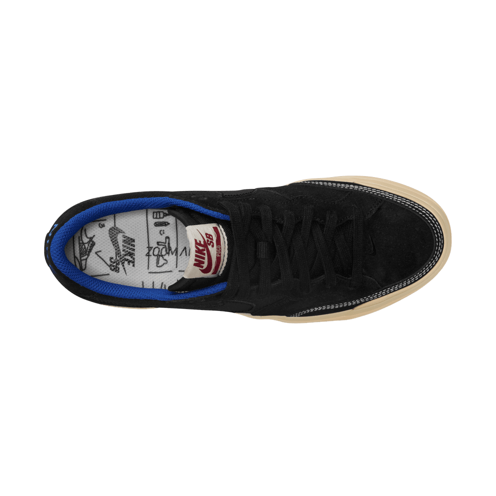 Nike SB Zoom Pogo Plus Premium Black Black Hyper Royal Gum Light Brown - 50-50 Skate Shop