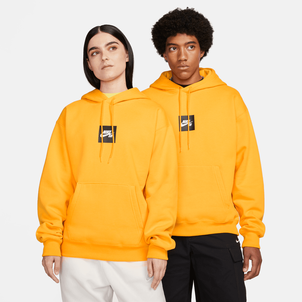Nike SB Fleece Skate Hoodie Box Logo -University Gold - 50-50 Skate Shop