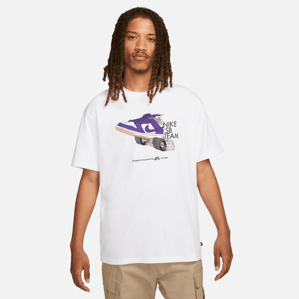 Nike SB Men's Skate T-Shirt Team Dunk White - 50-50 Skate Shop