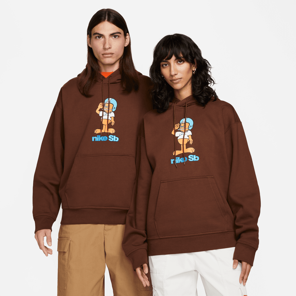 Nike SB Fleece Skate Pullover Hoodie Brown - 50-50 Skate Shop