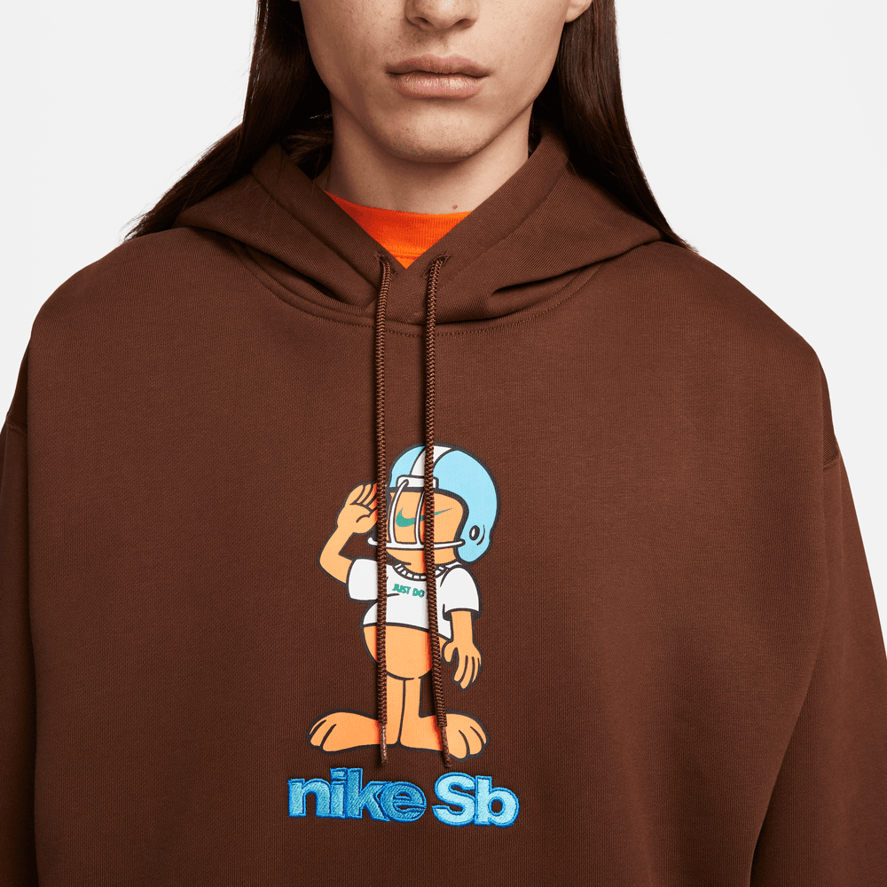 Nike SB Fleece Skate Pullover Hoodie Brown - 50-50 Skate Shop
