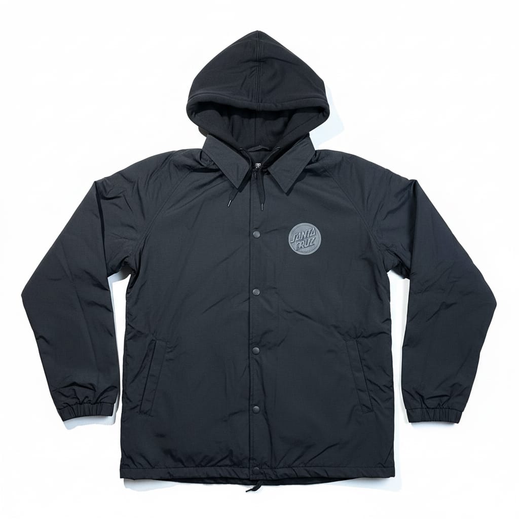 Santa Cruz Screaming Hand Coach Jacket Black - 50-50 Skate Shop