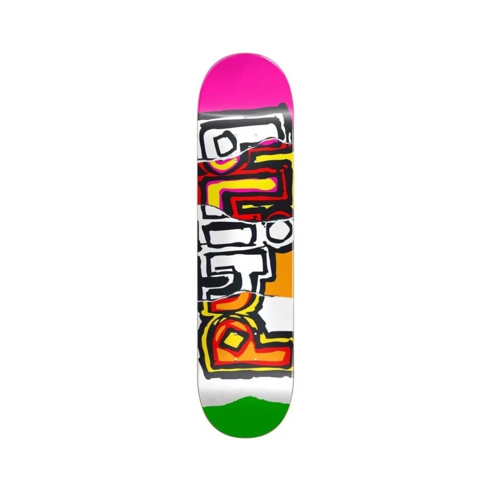 Blind Skateboard Deck OG Ripped HYB 8.0" x 31.5" Multi Neon 14" WB