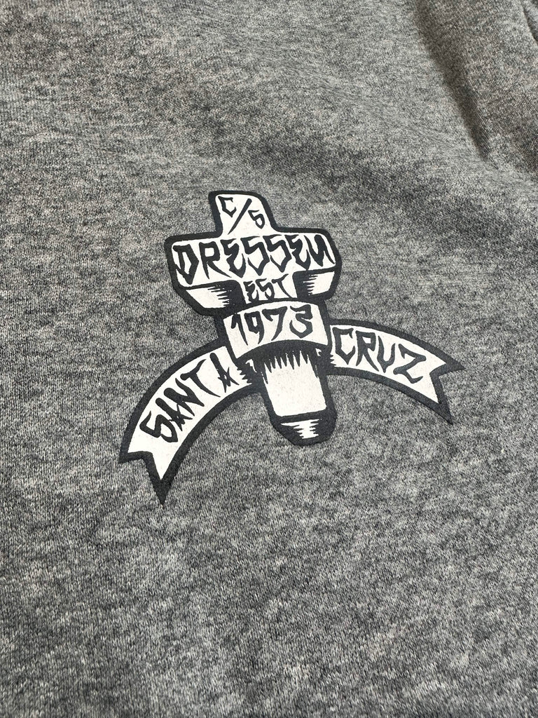 Santa Cruz Serpiente Pop Hoodie Grey Heather - 50-50 Skate Shop