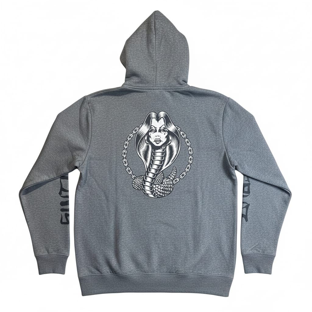 Santa Cruz Serpiente Pop Hoodie Grey Heather - 50-50 Skate Shop