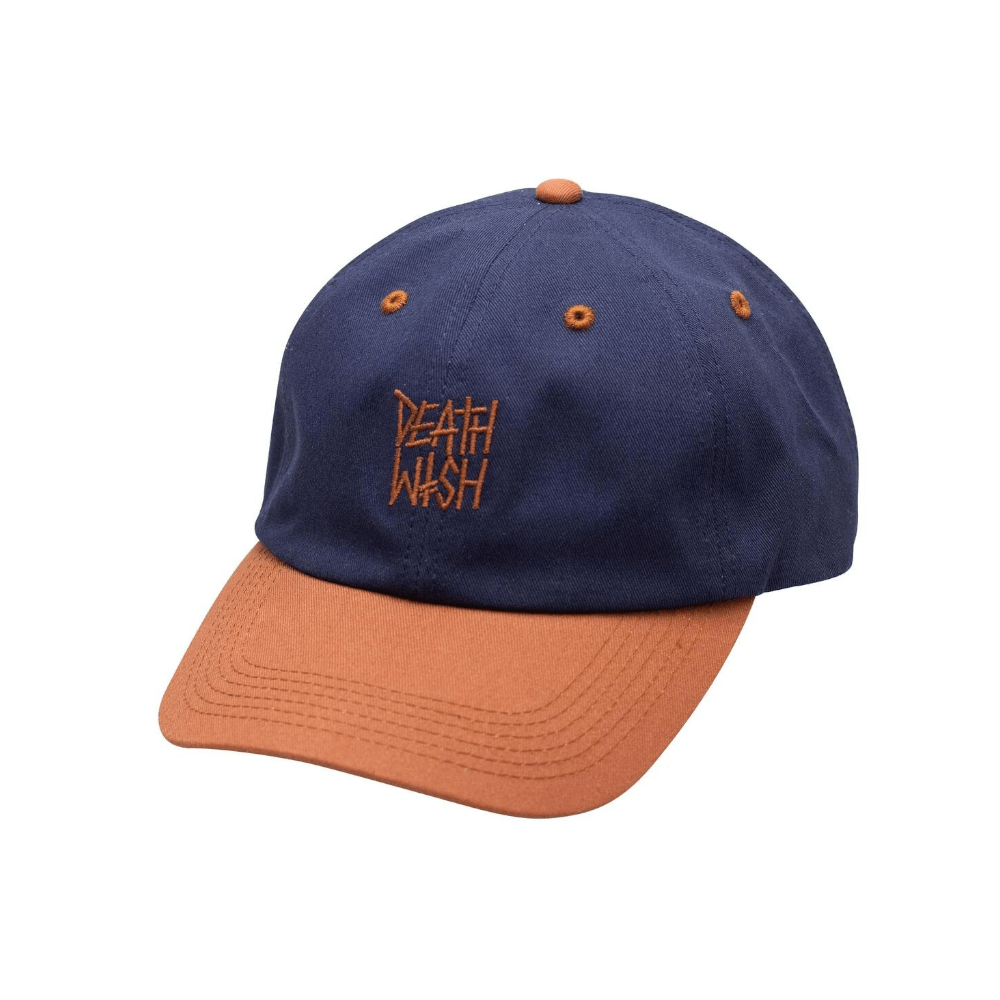 Deathwish Deathstack Dad Cap Navy Brown - 50-50 Skate Shop