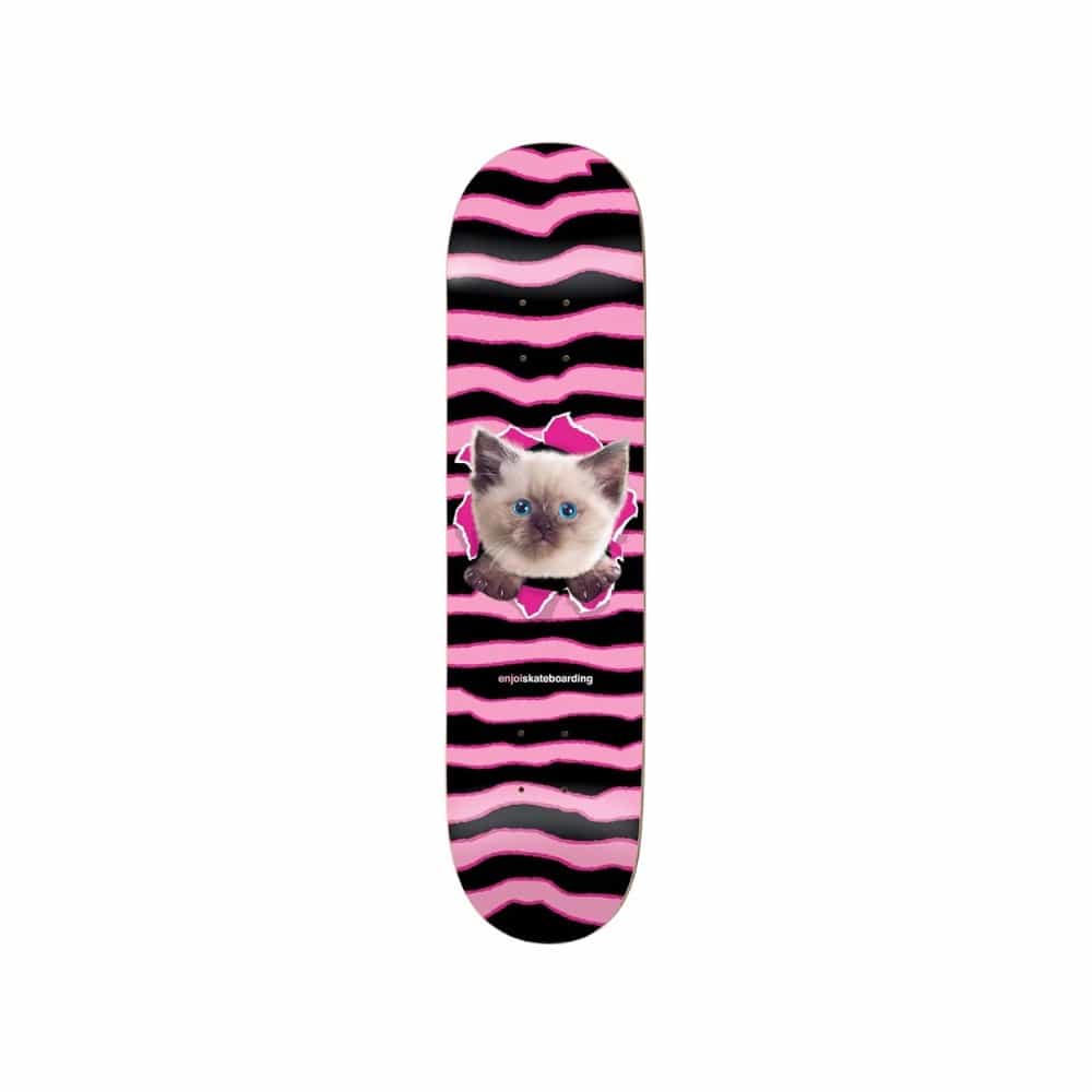 Enjoi Skateboard Deck Kitten Ripper HYB 7.75" x 31.15" Pink 13.875" WB