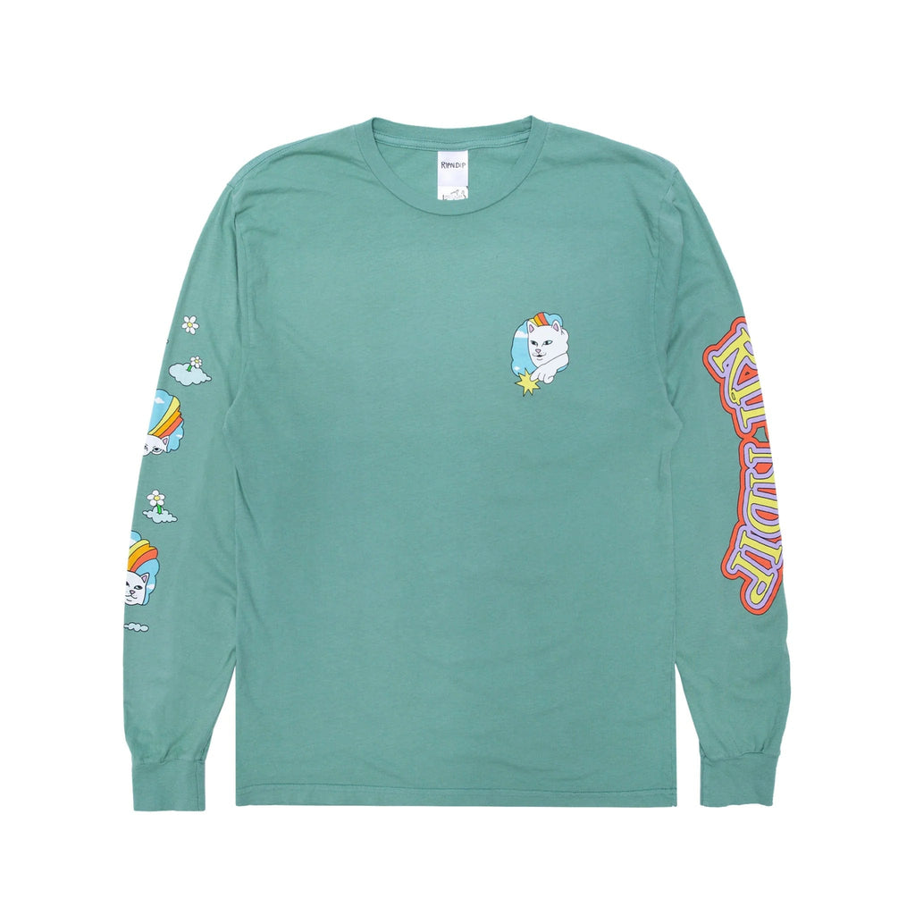Ripndip Must Be Heaven Long Sleeve Tee Light Pine - 50-50 Skate Shop