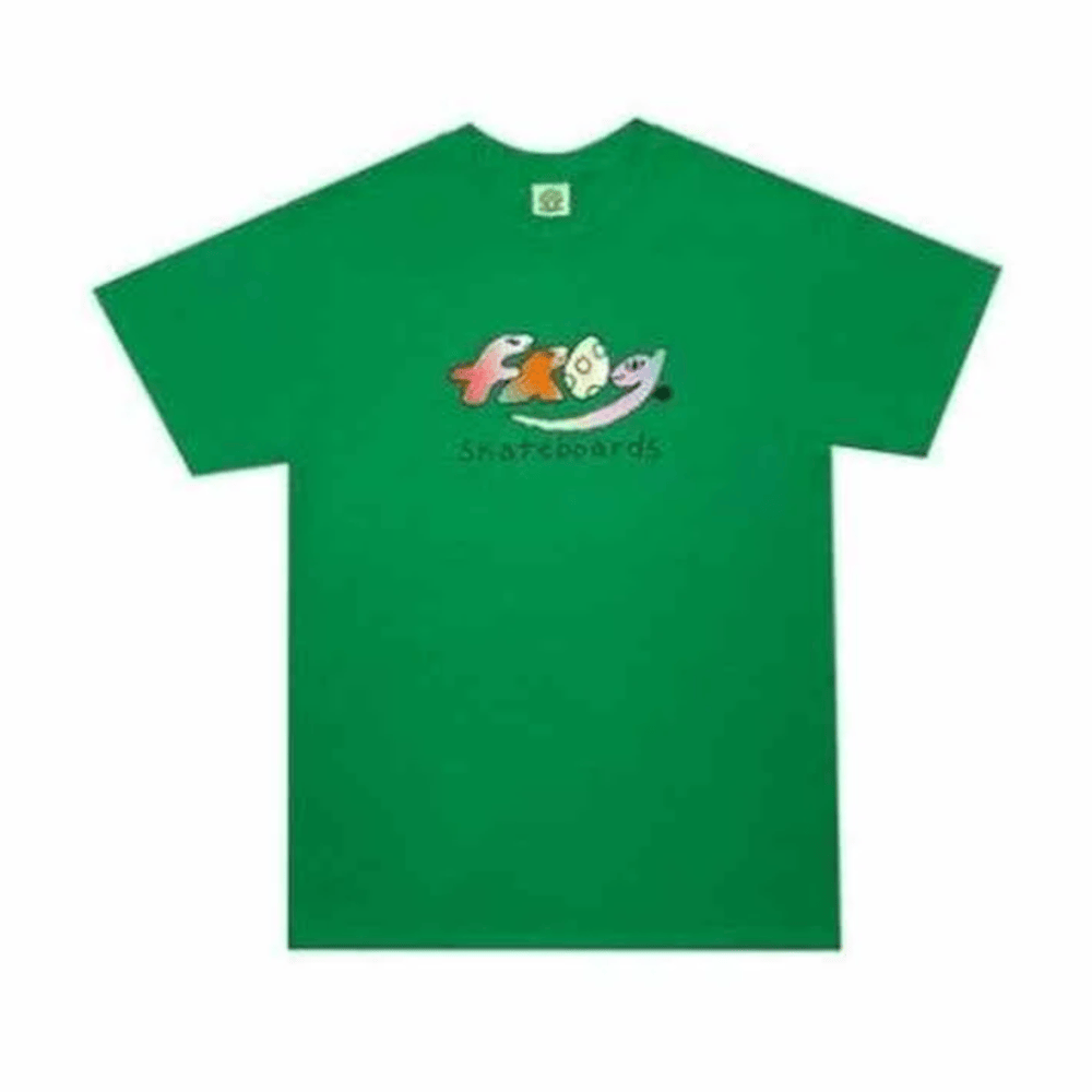 Frog Skate Dino Logo Short Sleeve Tee Kelly Green - 50-50 Skate Shop