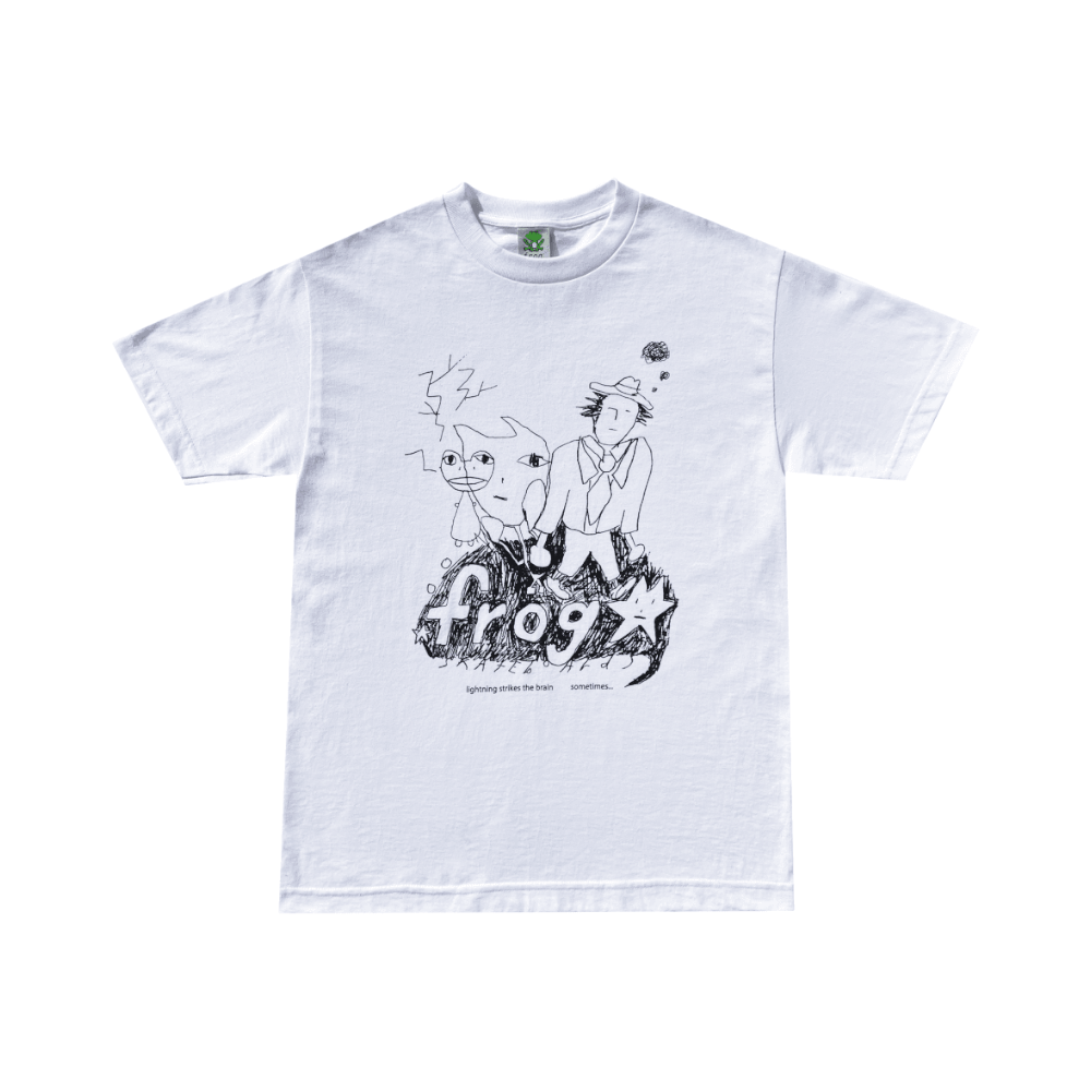 Frog Skate Lightning Strikes Tee White - 50-50 Skate Shop