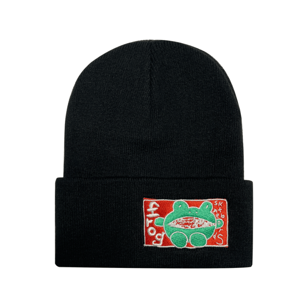 Frog Skate Yes Frog Beanie Black - 50-50 Skate Shop