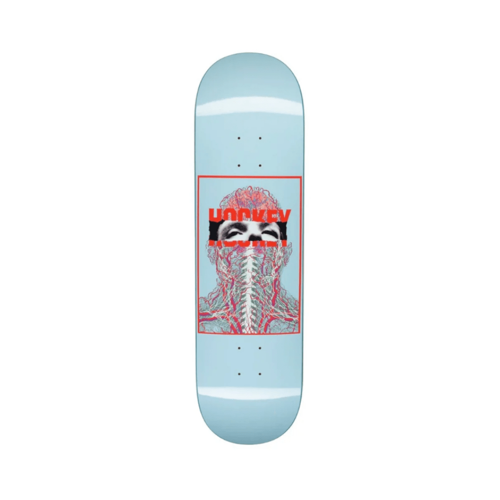 Hockey Skateboard Deck Nerves John Fitzgerald 8.5" x 31.91" Blue 14.25" WB - 50-50 Skate Shop