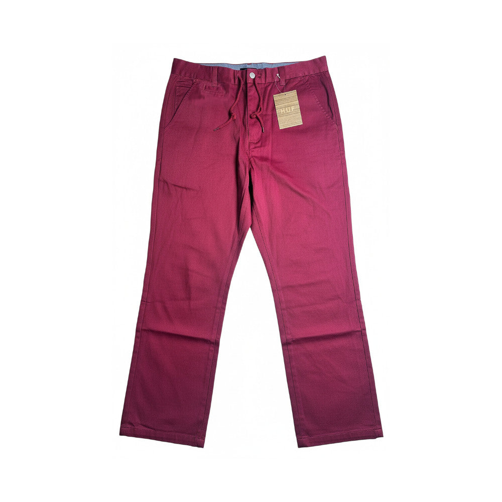 Huf Skate Steadfast Chino Pants Burgundy