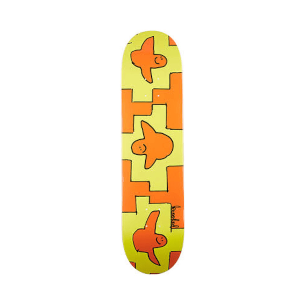 Krooked Skateboard Deck PP Trio 8.06" x 31.8" Orange 14.38" WB - 50-50 Skate Shop