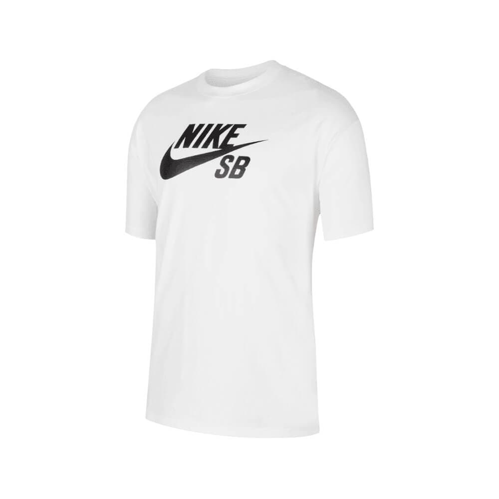 Nike SB Men's Logo Skate T-Shirt HBR White Black - 50-50 Skate Shop