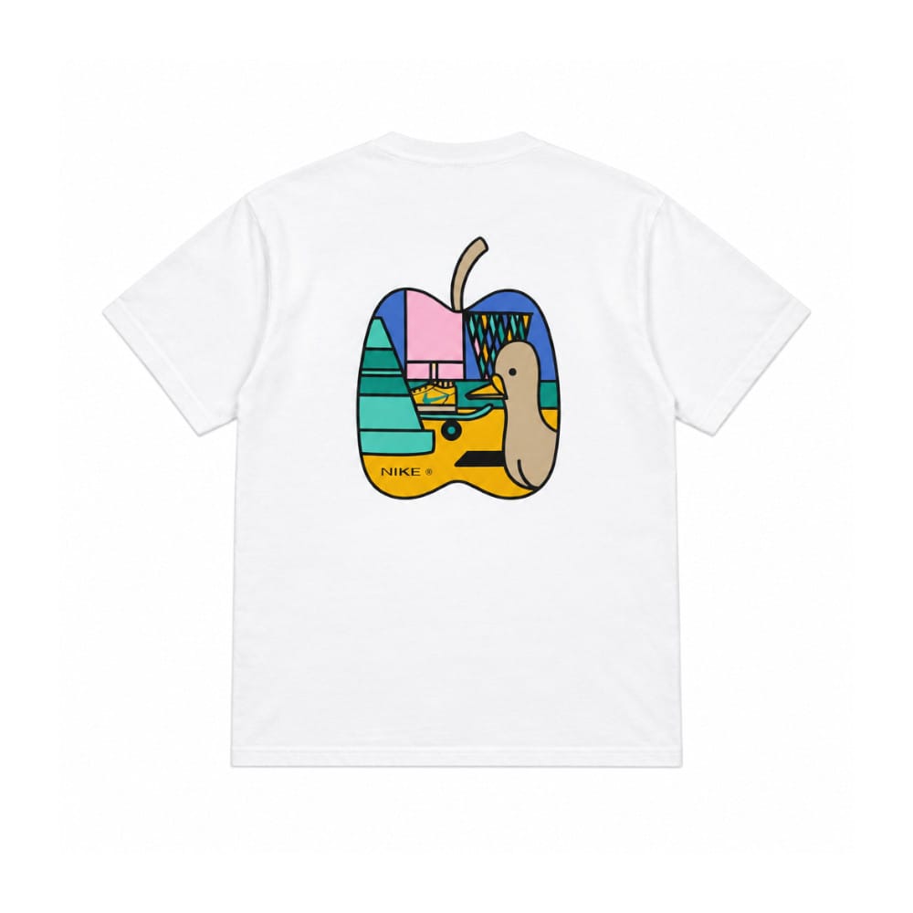 Nike SB Logo Skate T-Shirt Apple Pigeon White