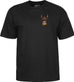 Powell Peralta Skate Tee Anderson Skull Black - 50-50 Skate Shop