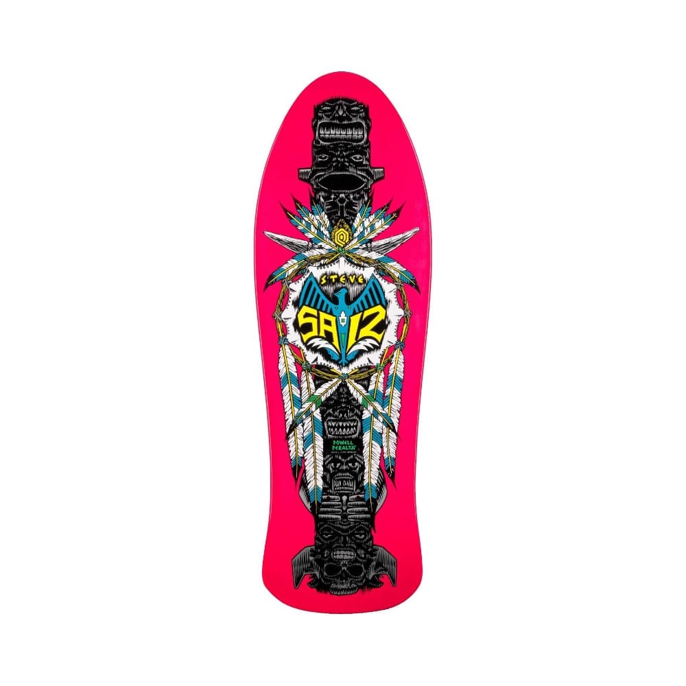 Powell Peralta Deck Steve Saiz Totem 10.0" x 30.81" Pink 15" WB