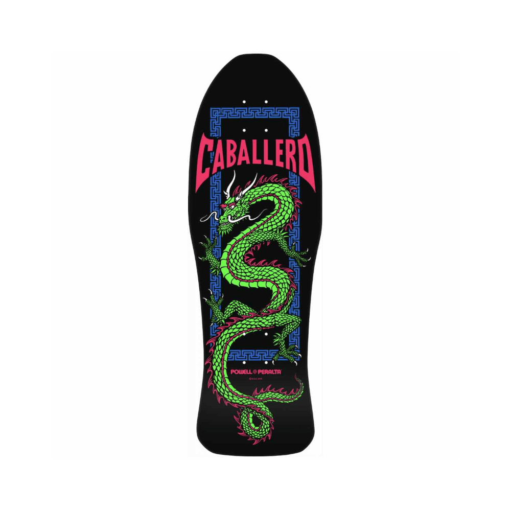 Powell Peralta Skateboard Deck Cab Chinese Dragon Blacklight 10" x 30"