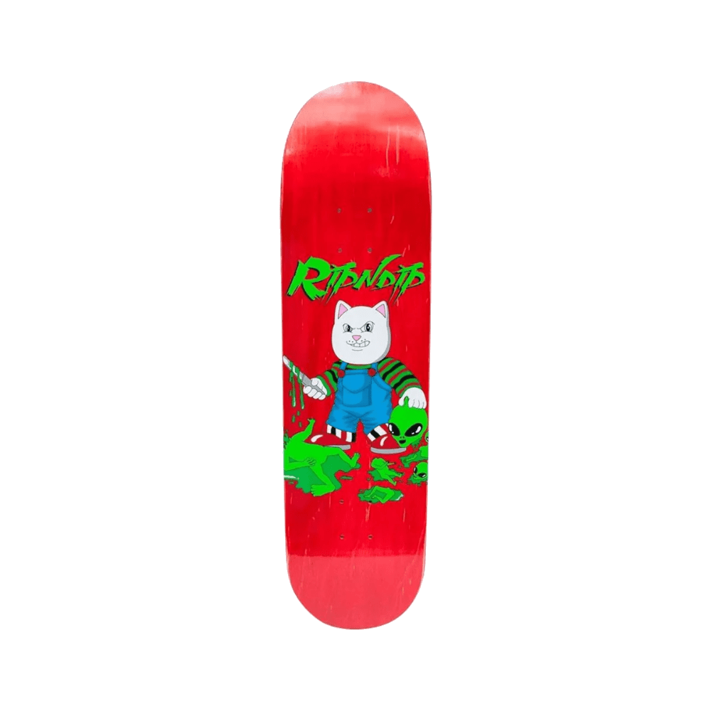 Ripndip Skateboard Deck Childs Play 8.25" x 31.75" Red 14.25" WB - 50-50 Skate Shop
