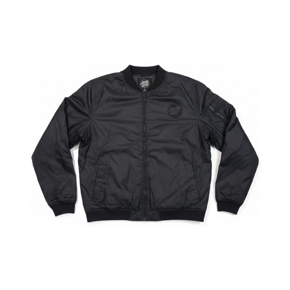 Santa Cruz Cabrillo Bomber Jacket Black - 50-50 Skate Shop
