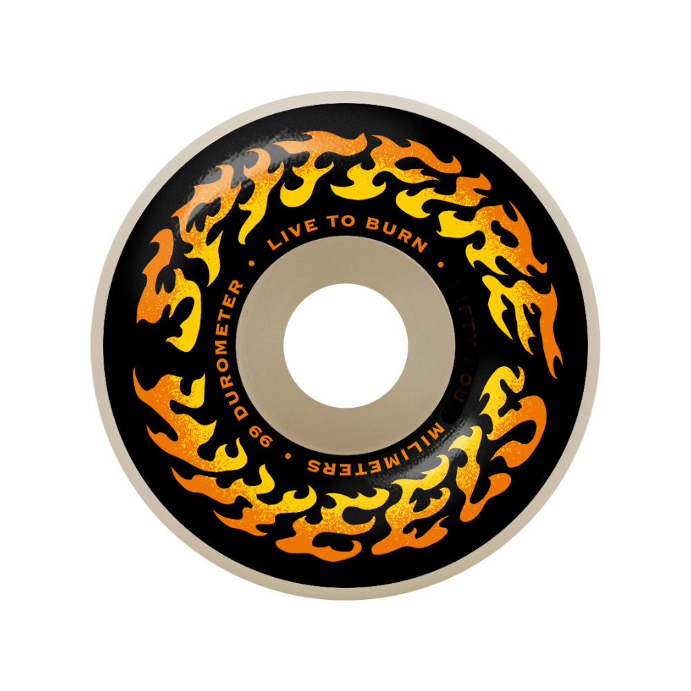 Spitfire Skateboard Wheels Torched Script 52mm - Set of 4 - 50-50 Skate Shop