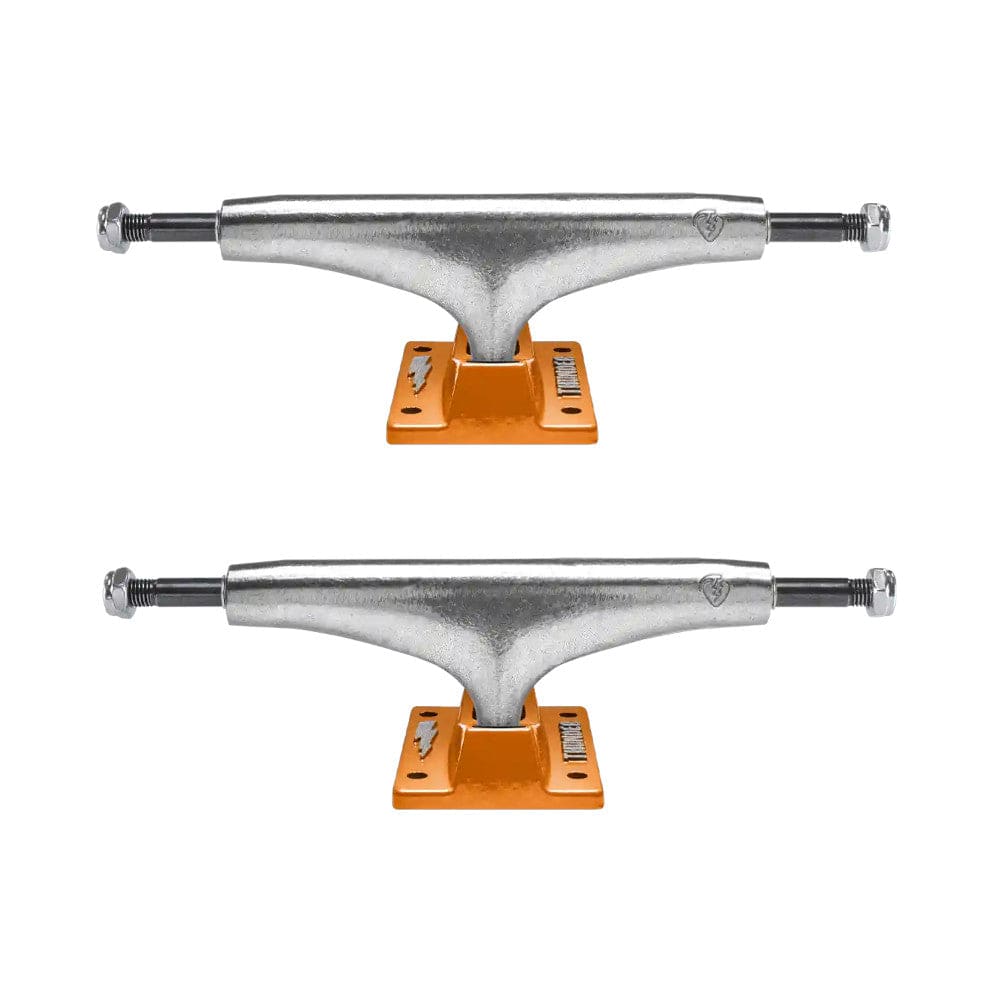 Thunder Skateboard Trucks Hi Stamped Lockwood 8.5" (149) Polished Orange - Set of 2 - 50-50 Skate Shop