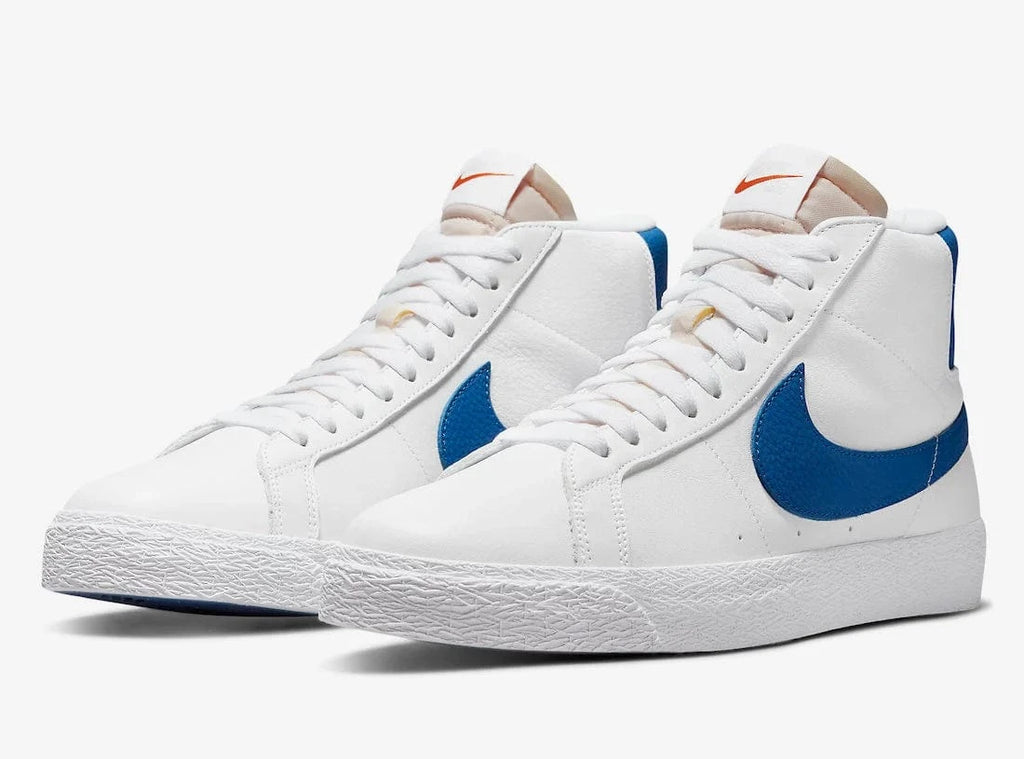 Nike SB Zoom Blazer Mid ISO White Blue - 50-50 Skate Shop