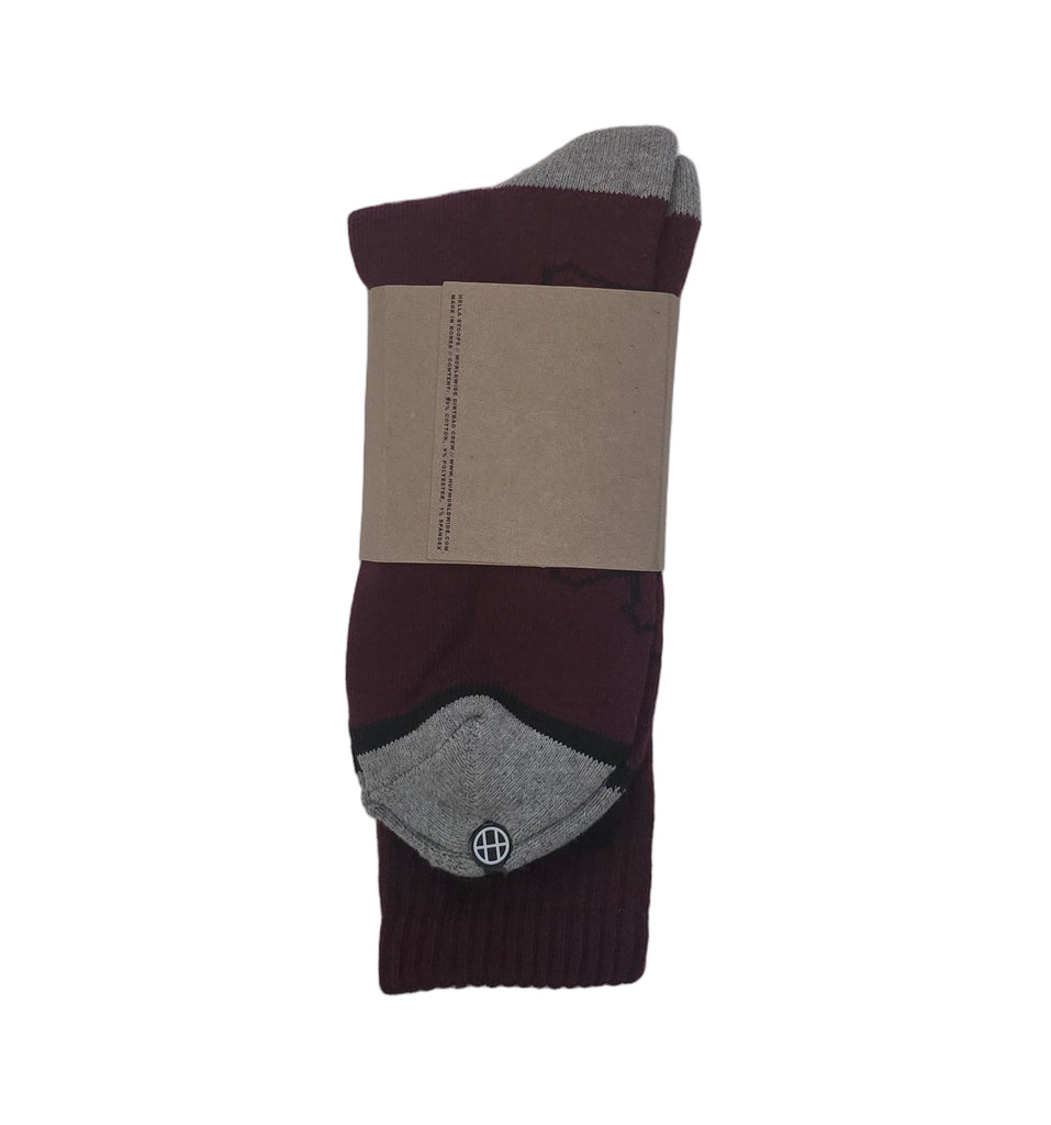 HUF Classic H Crew Sock Wine