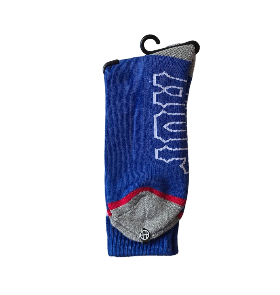 HUF Sock Fuck It Crew Sock Blue