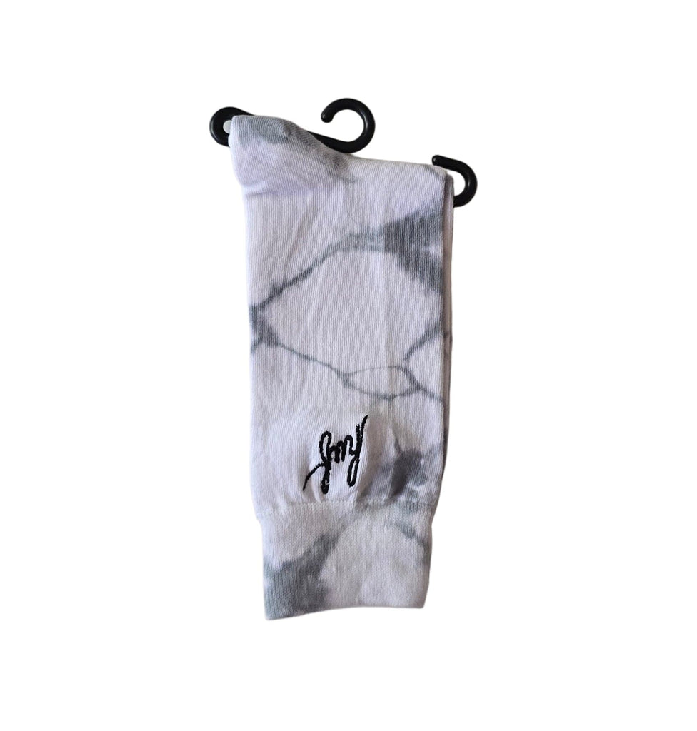 Huf Socks Script Logo Crystal Wash White