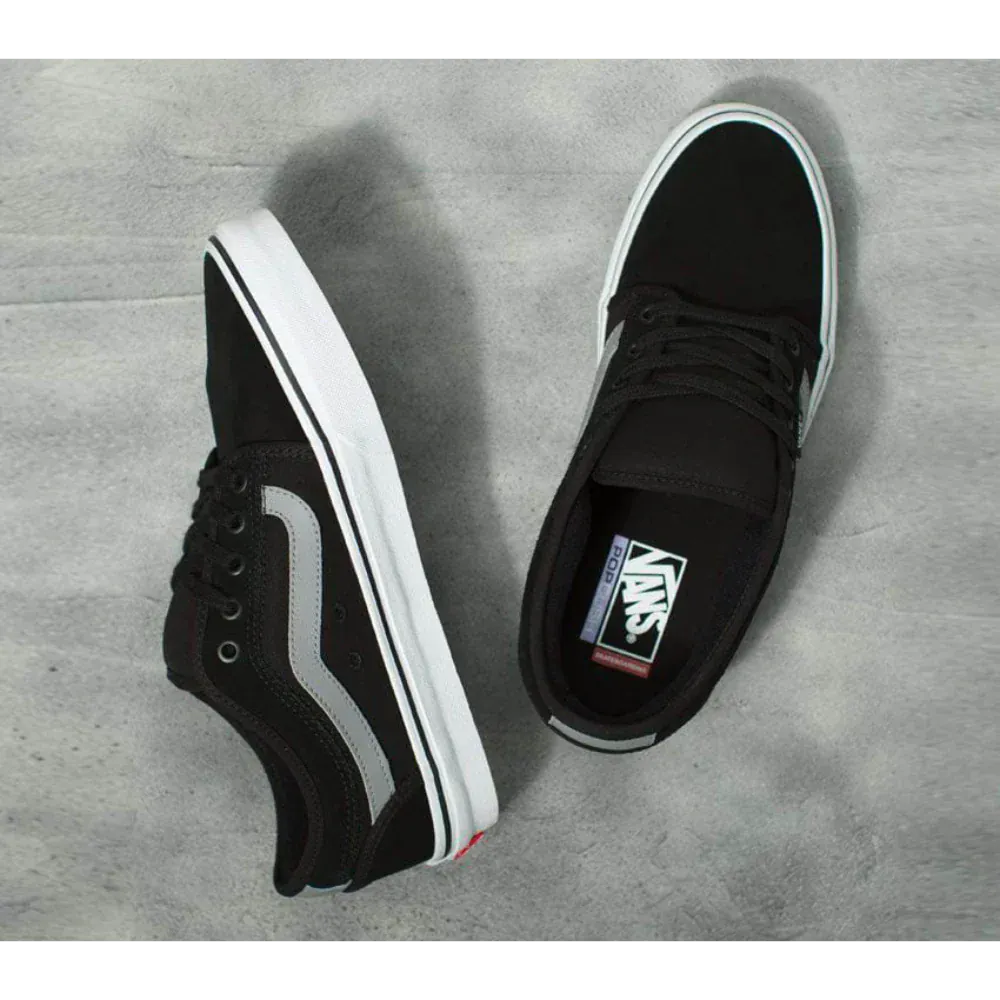 Vans Chukka Low Sidestripe Black Gray White